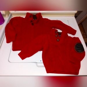 Cherokee red matching shirts super cute size 3t/12m!